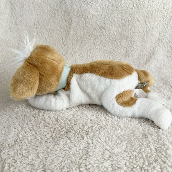 Bunnies By The Bay Cow Calf Plush 12”  Stuffed Animal Toy White Brown Floppy - Picture 3 of 6